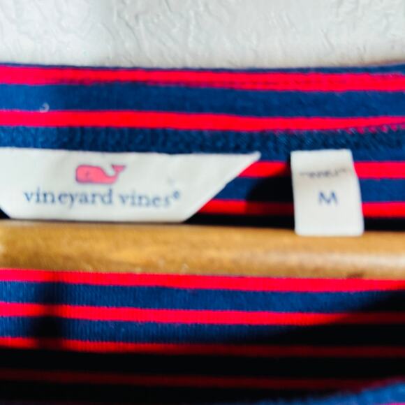 Vineyard Vines Stripe Knit Top Pullover Scoop Neck Long Sleeve - M - Picture 9 of 10